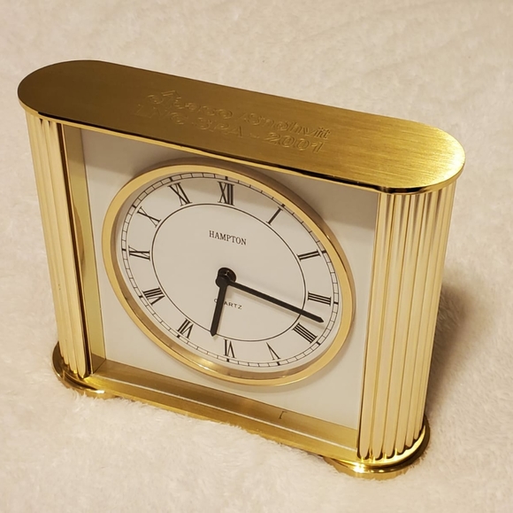 House of Hampton Accents Vintage Hampton Hermle Quartz Mantel Clock